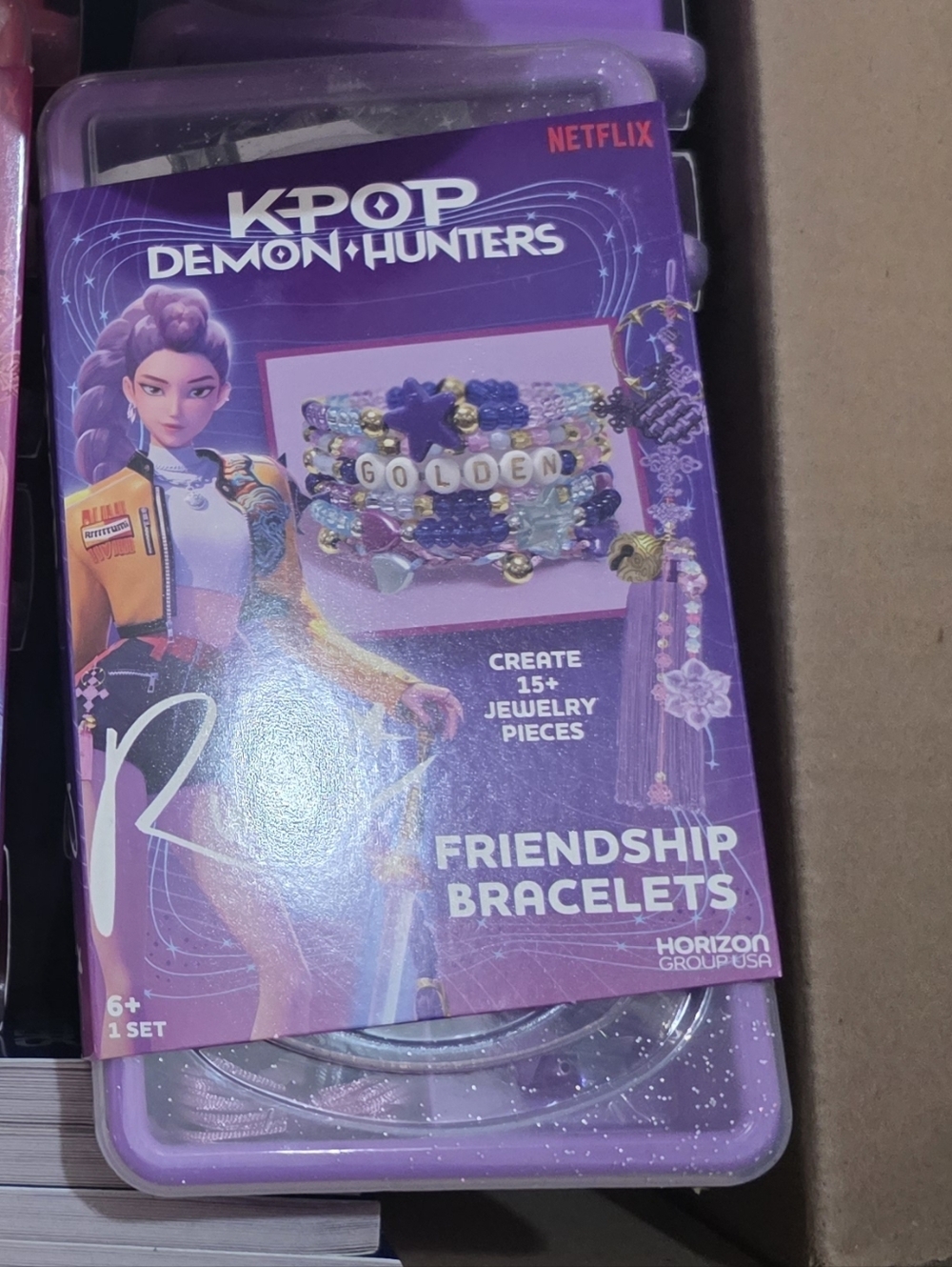 KPOP Rummi Demon Hunters Purple Friendship Bracelets Kit